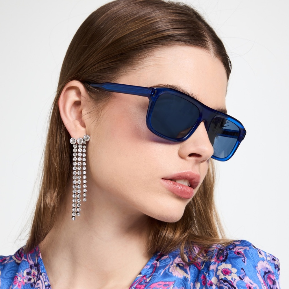 Isabel Marant Blue Flatop Frame Sunglasses.